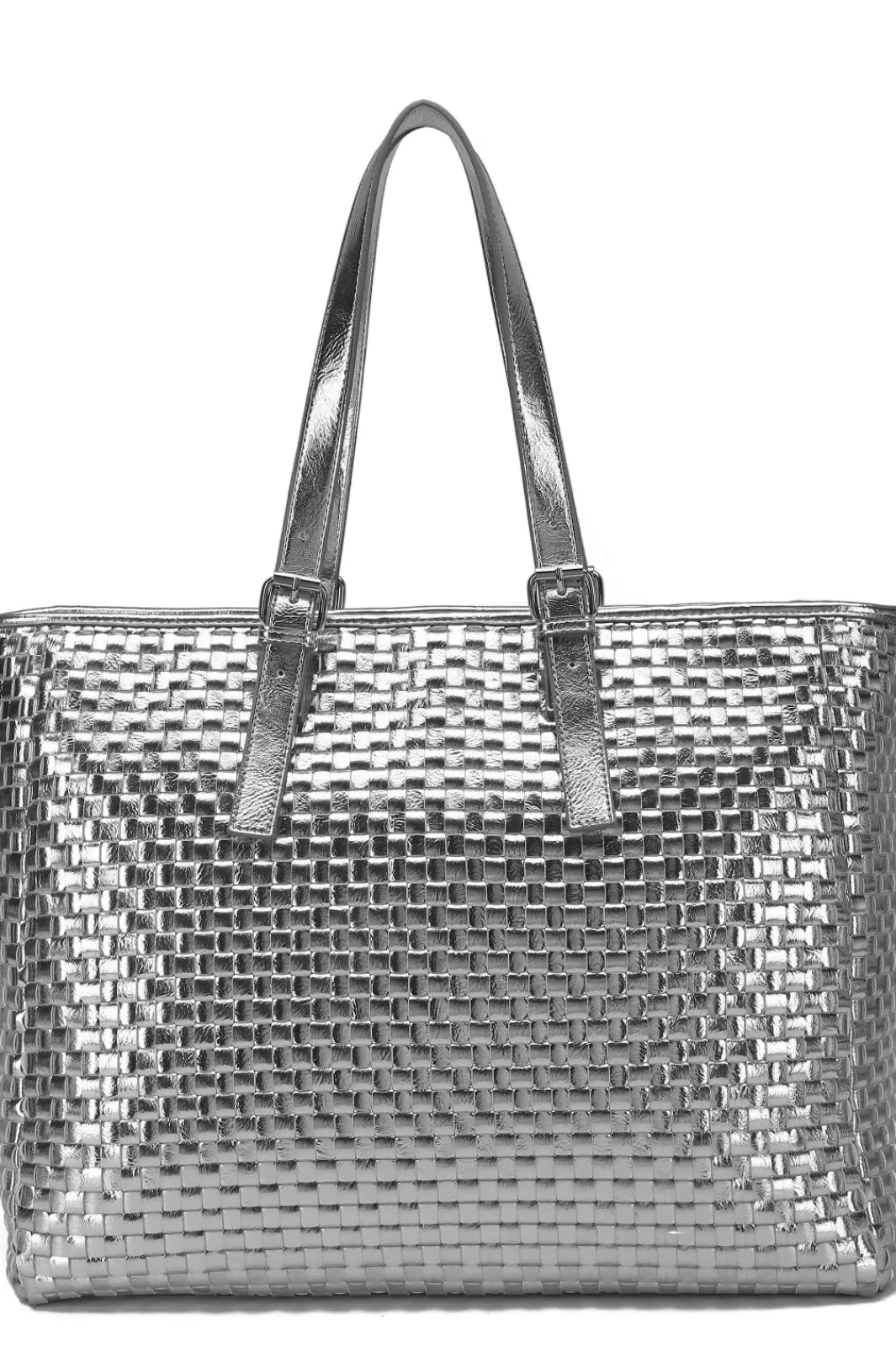 Sale Núnoo Maxi Shopper Braided Recycled Cool 70239111 Silver