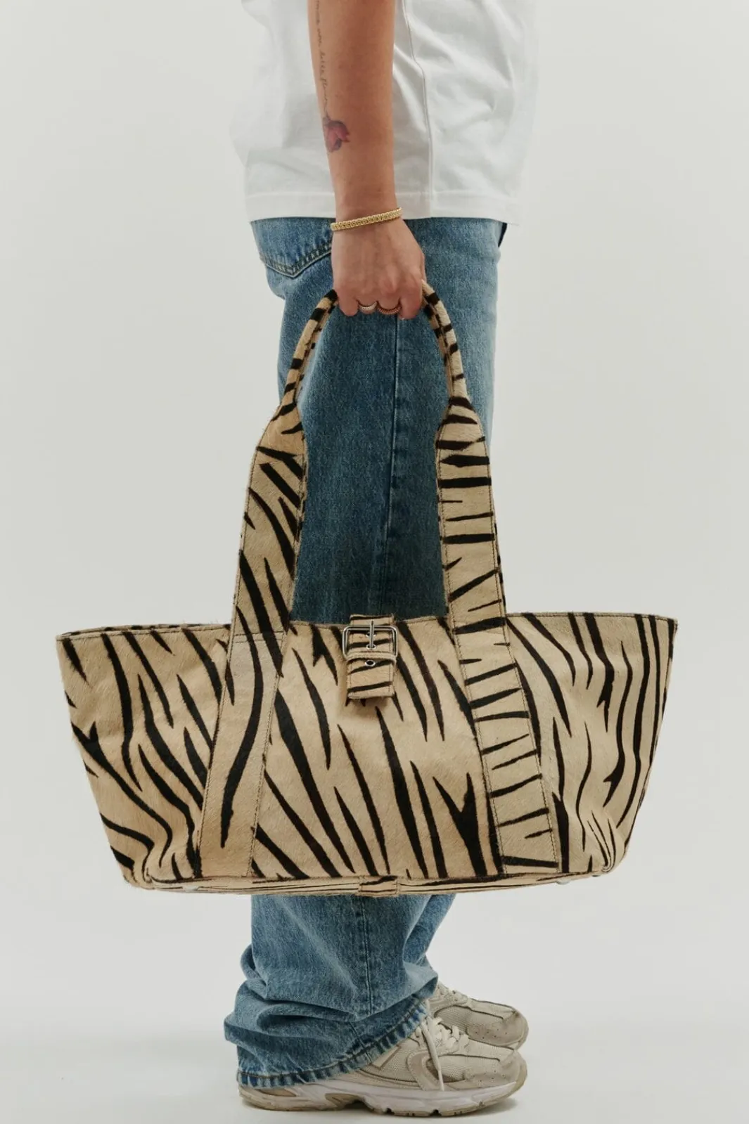 Hot Núnoo Maxi Shopper Brown Deluxe 70308920 Stripes