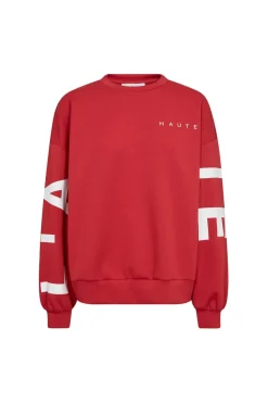 Hot Haute L'Amitié Maxi Split Logo Sweat HL10413 Red