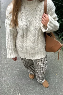 Online BYIC Mayaic Pants bbc Beige Black Checks