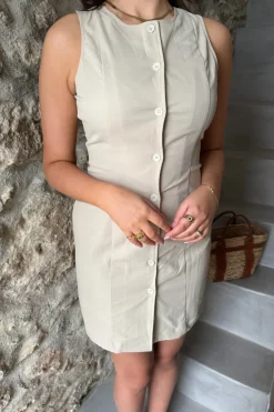 Clearance BYIC Mayic Dress A23804 Beige