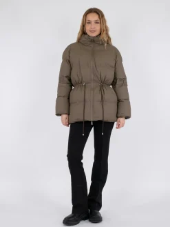 Hot Neo Noir Mayra C Puffer Jacket Dark Taupe
