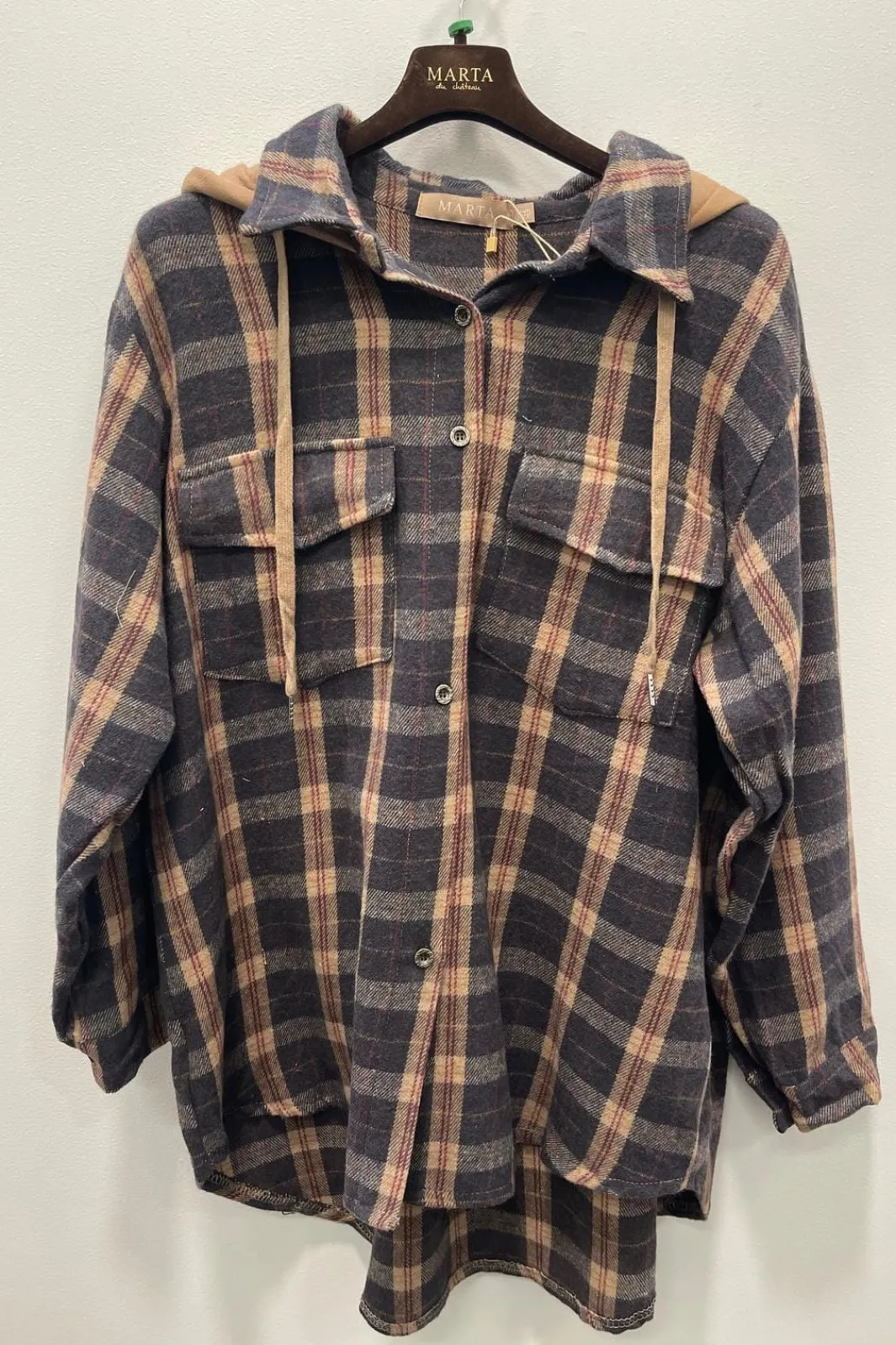 New Marta Du Chateau Mdcayla Shirt 251831 Blue Originale