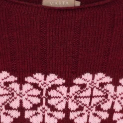 Sale Marta Du Chateau Mdcbruna Knit 8154 Bordeaux/Pink