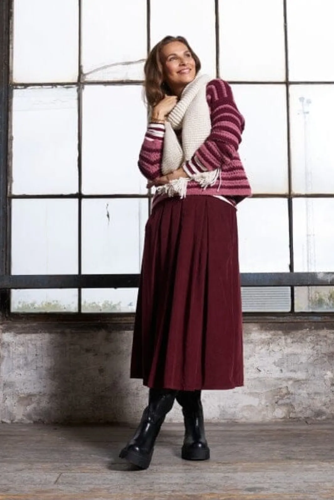 Outlet Marta Du Chateau Mdcciela Skirt 257080V Bordeaux6269