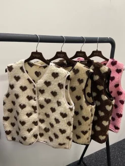 New Marta Du Chateau Mdcdahlia Vest 25710 Cream/Moro