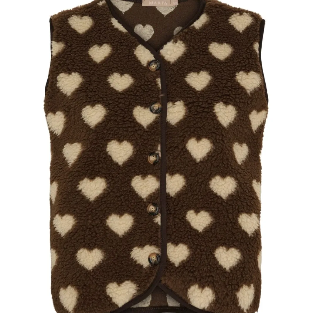 Clearance Marta Du Chateau Mdcdahlia Vest 25710 Moro/Camello