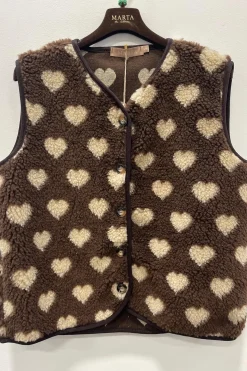 Clearance Marta Du Chateau Mdcdahlia Vest 25710 Moro/Camello