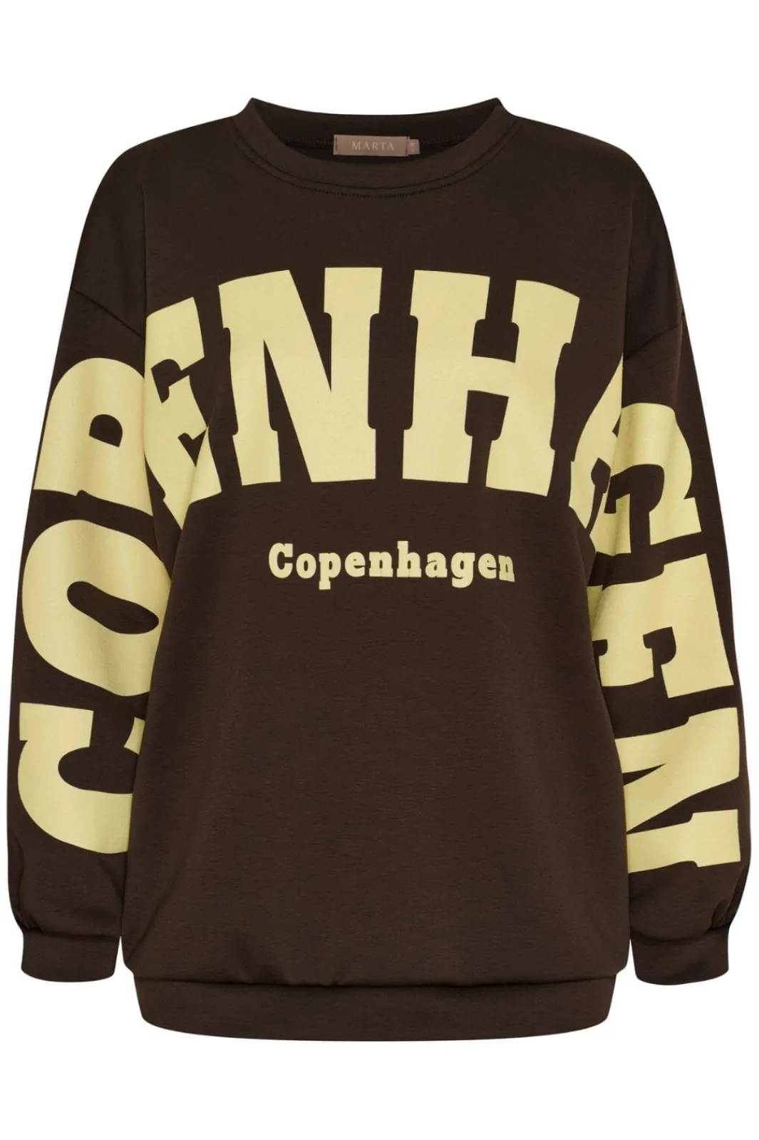Online Marta Du Chateau Mdchibiscus Sweatshirt 22659 Brown/Yellow