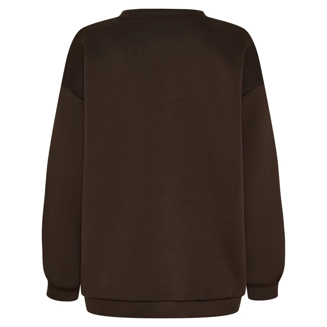 Online Marta Du Chateau Mdchibiscus Sweatshirt 22659 Brown/Yellow