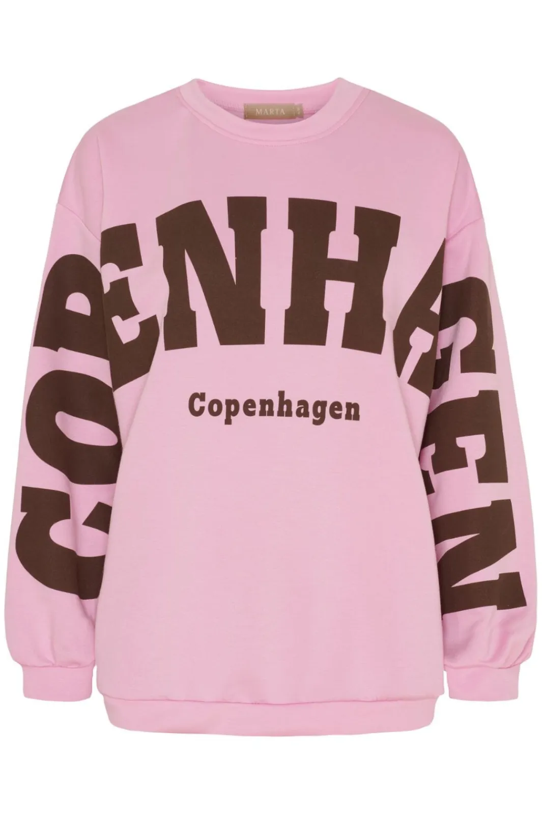 Sale Marta Du Chateau Mdchibiscus Sweatshirt 22659 Pink