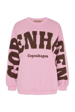 Sale Marta Du Chateau Mdchibiscus Sweatshirt 22659 Pink
