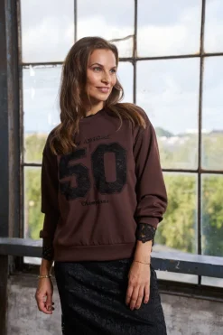 Best Marta Du Chateau Mdcliora Sweat 58512M Moro/Black
