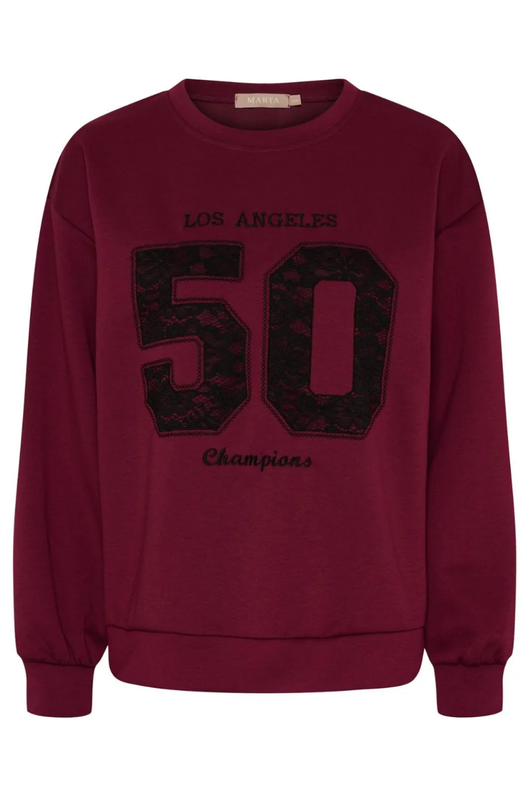 Hot Marta Du Chateau Mdcliora Sweat 58512M Bordeaux161/Black
