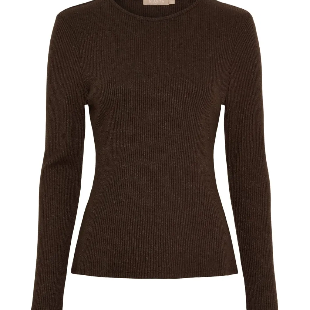 Sale Marta Du Chateau Mdclunara Ls Tee 38915M Moro1