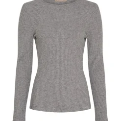 Clearance Marta Du Chateau Mdclunara Ls Tee 38915M Grey