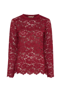 Online Marta Du Chateau Mdcmilley Ls Tee 7707 Bordeaux