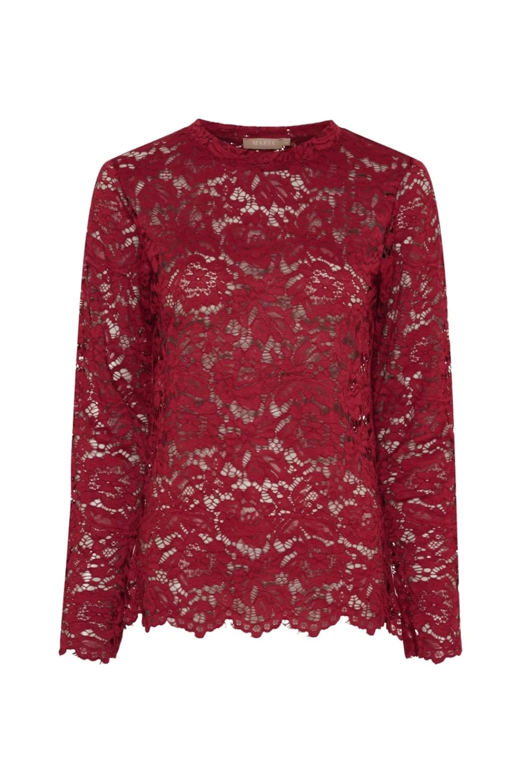 Online Marta Du Chateau Mdcmilley Ls Tee 7707 Bordeaux