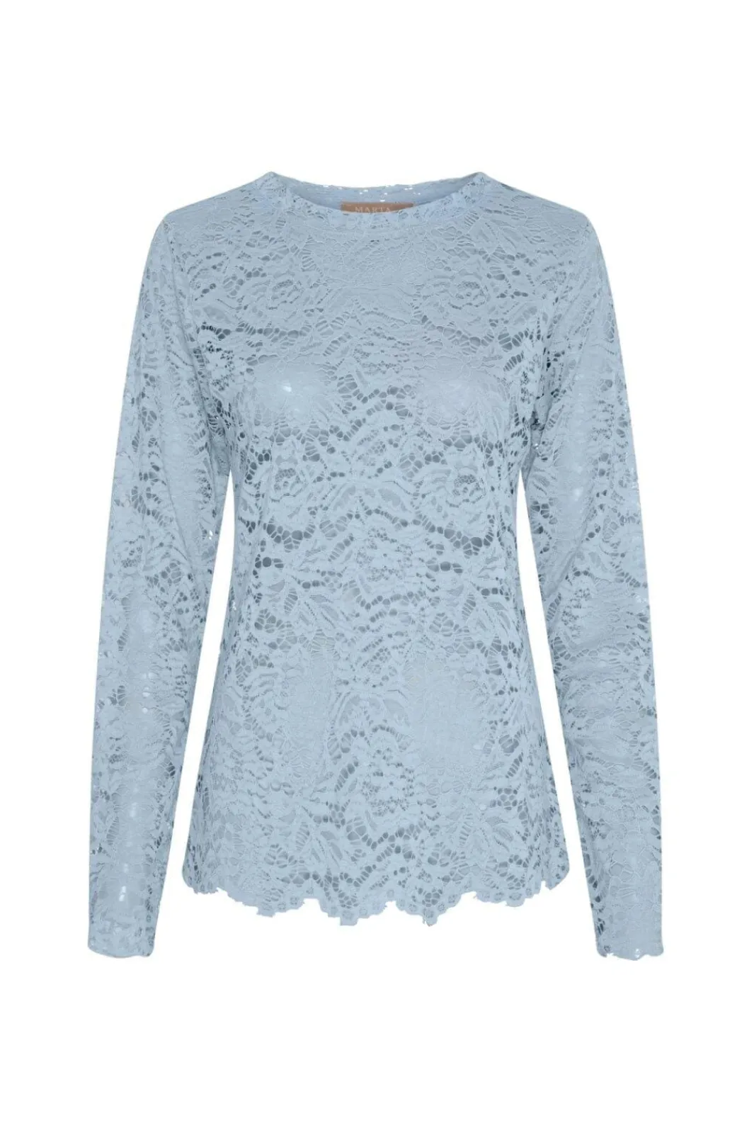 Clearance Marta Du Chateau Mdcmilley Ls Tee 7707 Light Blue