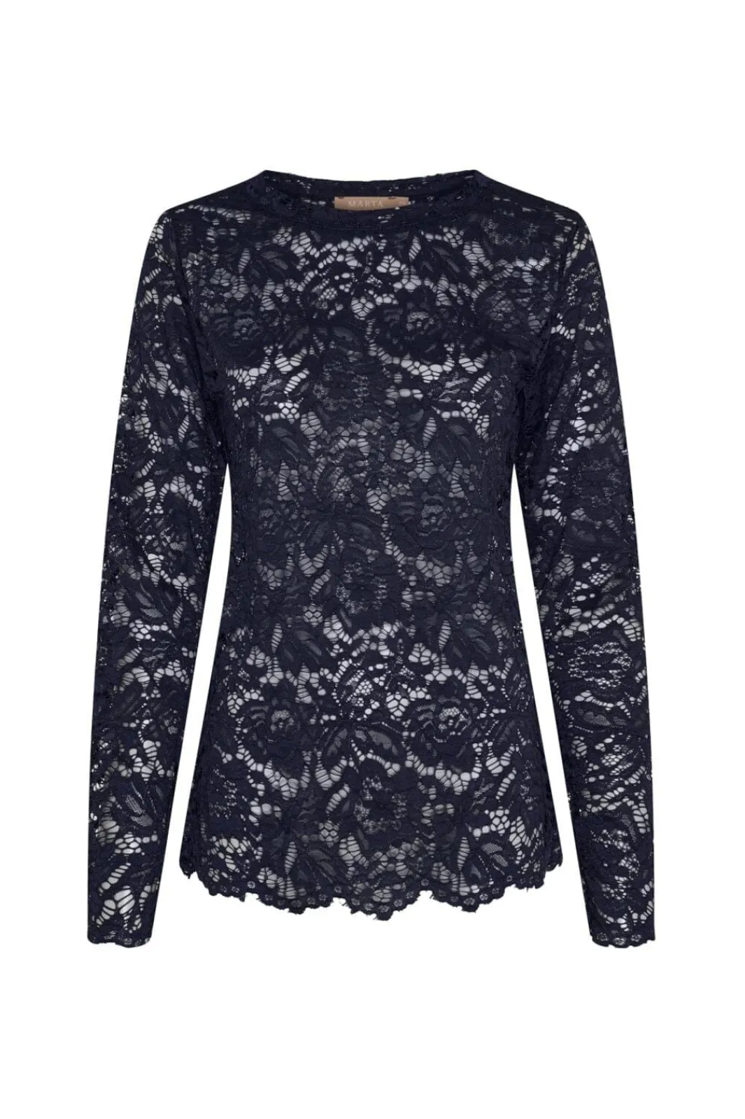 Discount Marta Du Chateau Mdcmilley Ls Tee 7707 Navy