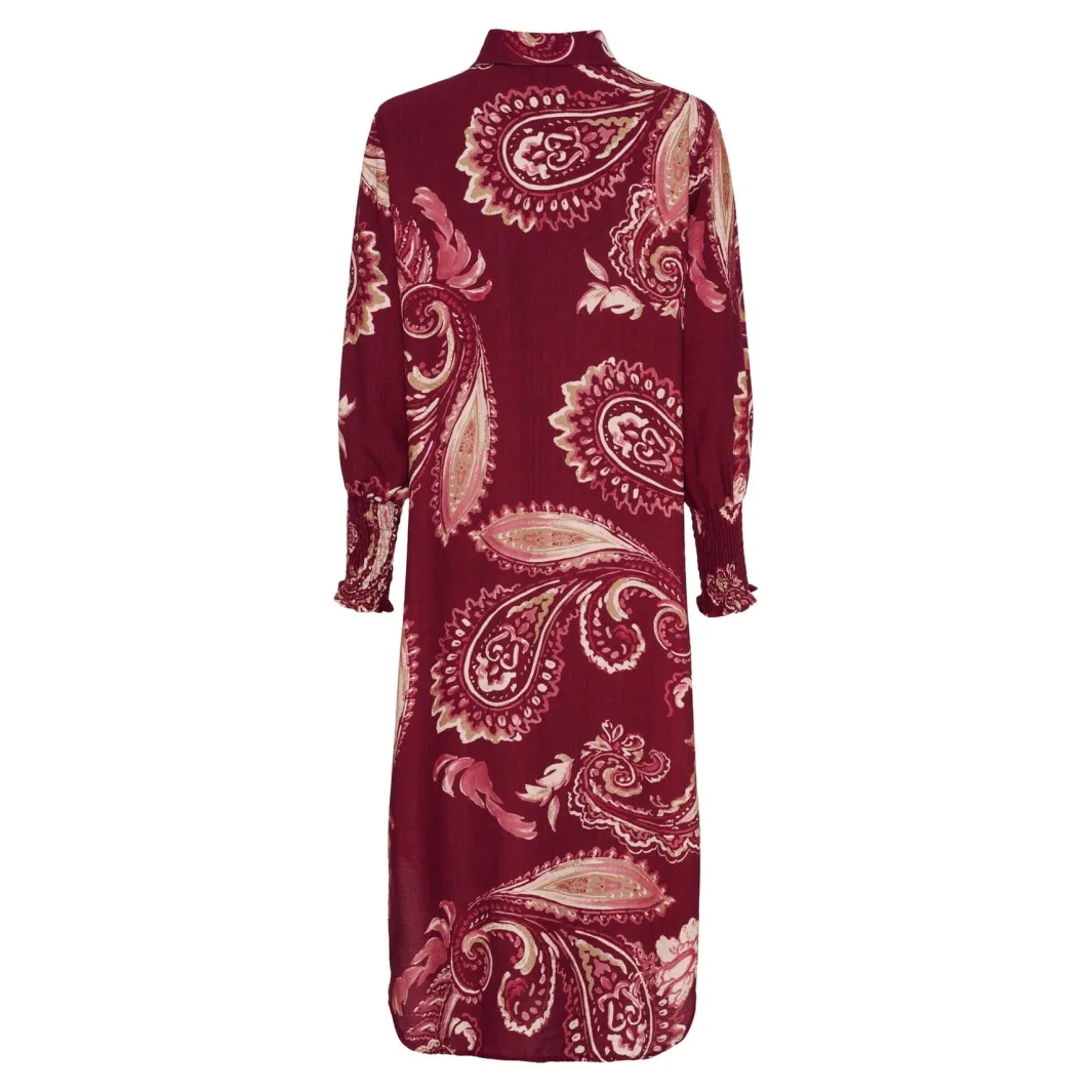 Outlet Marta Du Chateau Mdcmoss Dress 7617- Bordeaux786Tpz