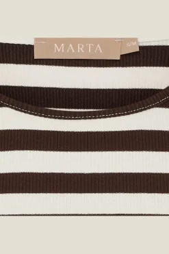 Outlet Marta Du Chateau Mdcnena Tee 7524 Marone73466