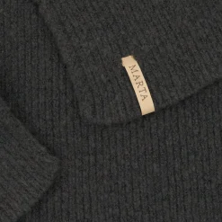 New Marta Du Chateau Mdcoline Scarf FMSW4797 Dark Grey