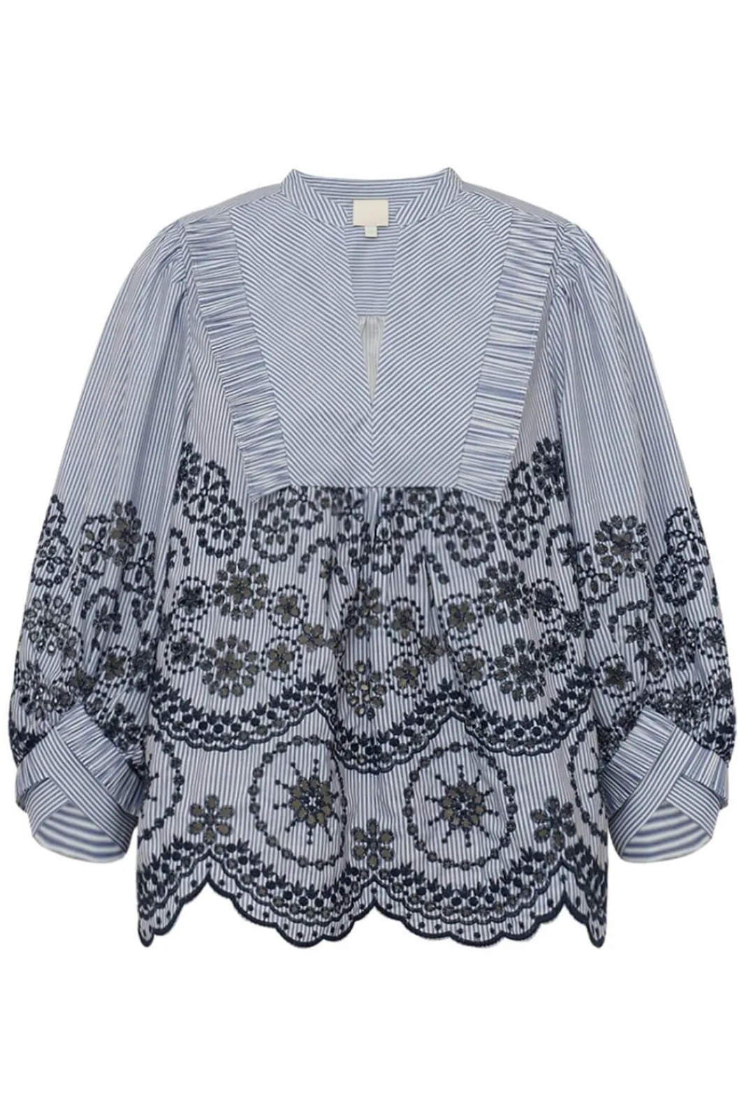 Gossia Meego Cao Blouse G2848 Blue Stripes