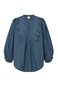 Best Gossia Meego Vibs Blouse G2854 Blue Stripes
