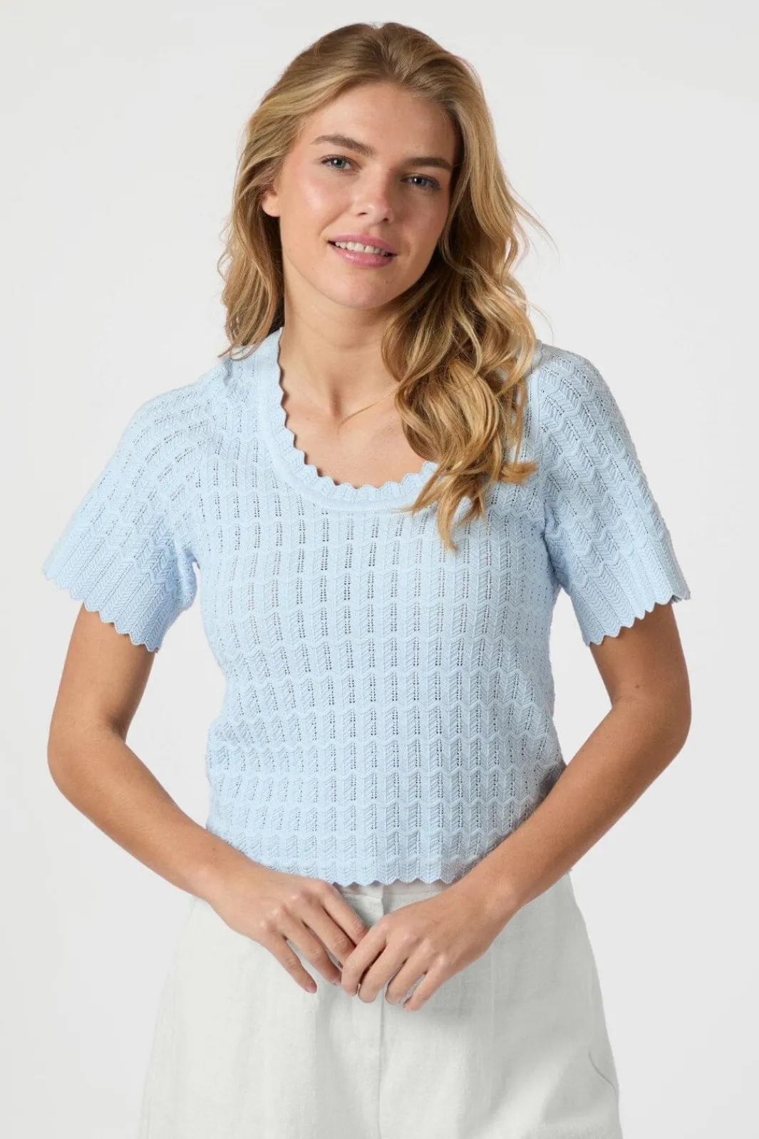 Neo Noir Meiko Solid Knit Blouse 164706 145