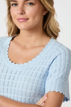 Neo Noir Meiko Solid Knit Blouse 164706 145