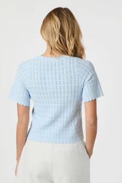 Neo Noir Meiko Solid Knit Blouse 164706 145