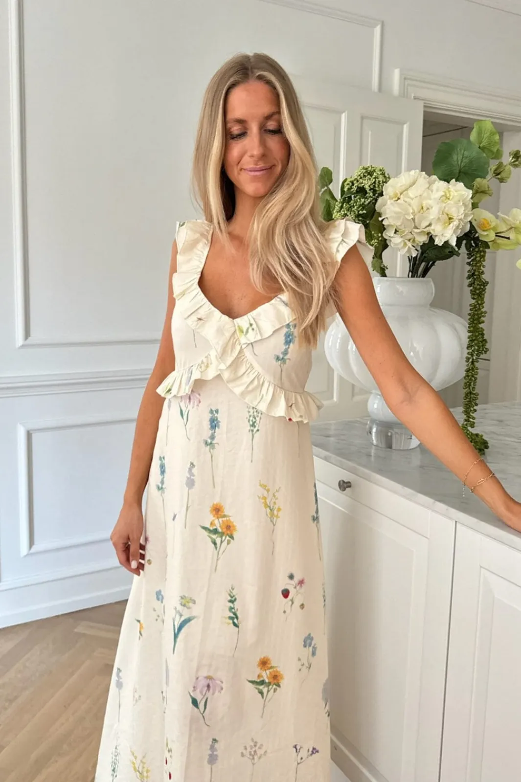 Sale BYIC Melbaic Dress owfp Off White Flower Print
