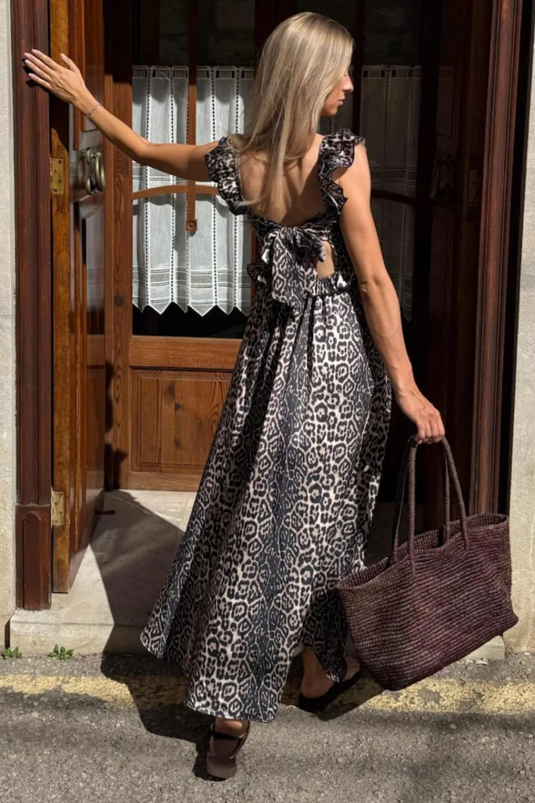 Sale BYIC Melbaic Dress A23117 Leo Print