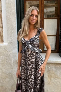 Sale BYIC Melbaic Dress A23117 Leo Print