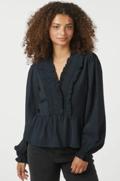 Clearance Neo Noir Melfy Structure Blouse 166695 141