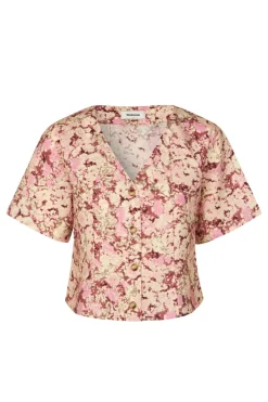 Sale Modström Meliamd Print Top 11507 Pink Blossom