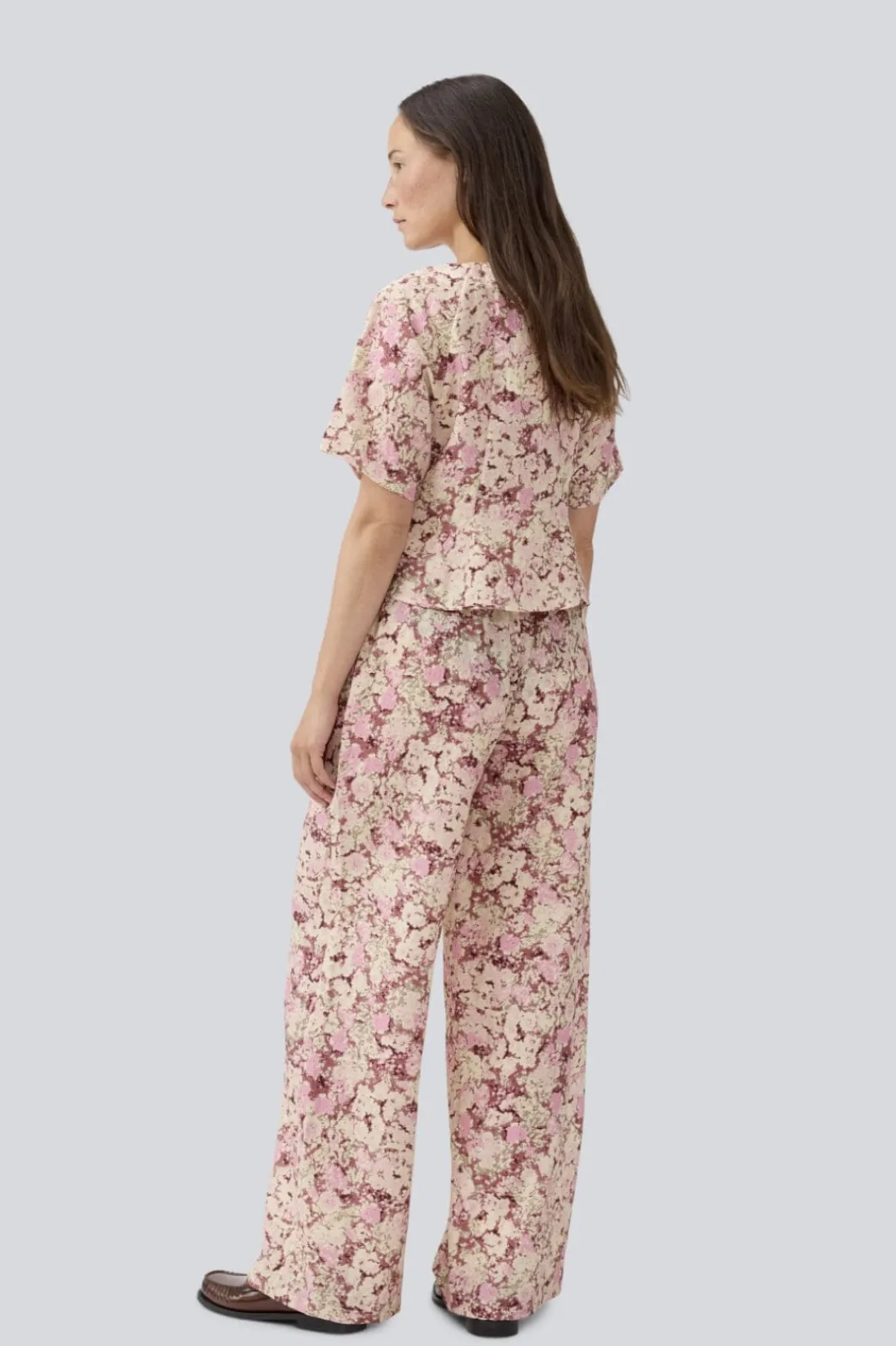 Sale Modström Meliamd Print Top 11507 Pink Blossom
