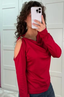 Sale A-bee Melinda Burgundy