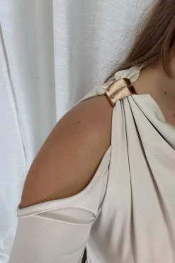 Discount A-bee Melinda Blouse Taupe