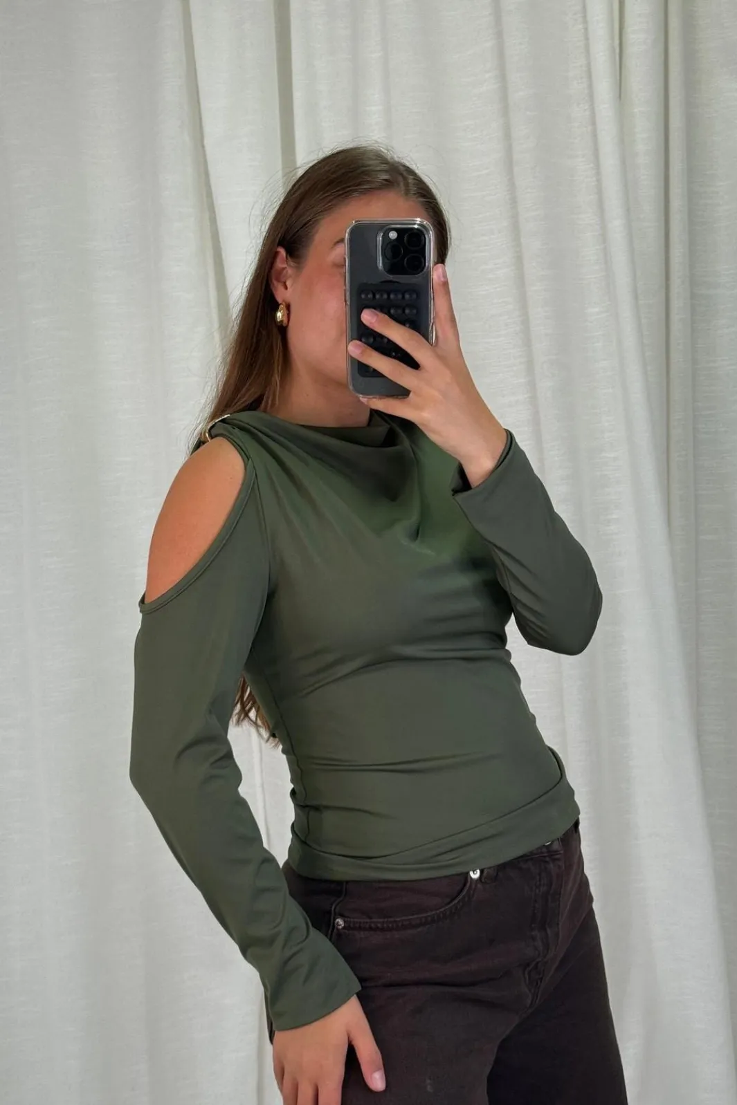 Hot A-bee Melinda Blouse Khaki