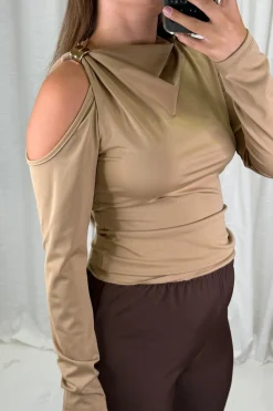 Sale A-bee Melinda Blouse Camel