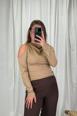 Sale A-bee Melinda Blouse Camel