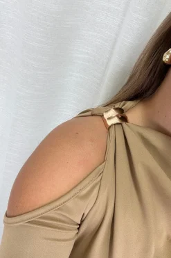 Sale A-bee Melinda Blouse Camel