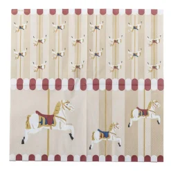 Discount Bloomingville Merry-go-round Serviet, Natur, FSC® Mix, Papir 82062899 Nature
