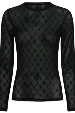 Discount Hype The Detail Mesh Blouse Sort