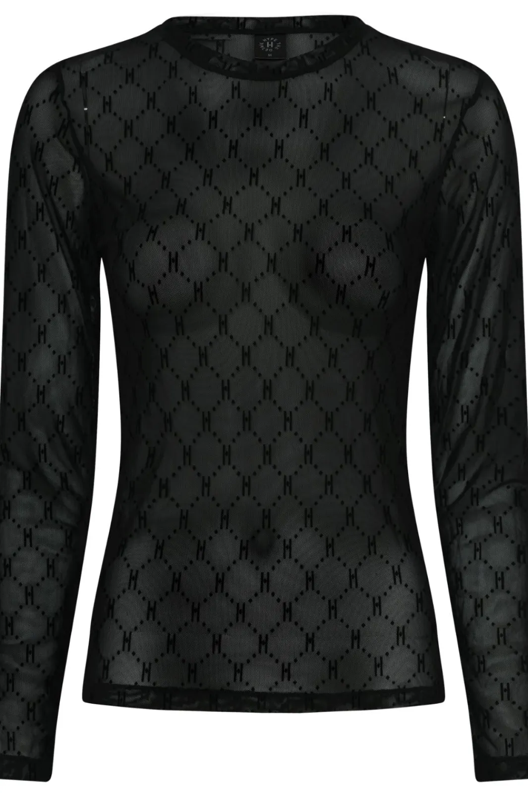 Discount Hype The Detail Mesh Blouse Sort
