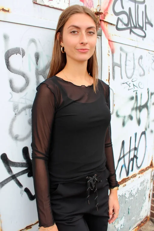 Liberte Mesh Top Black