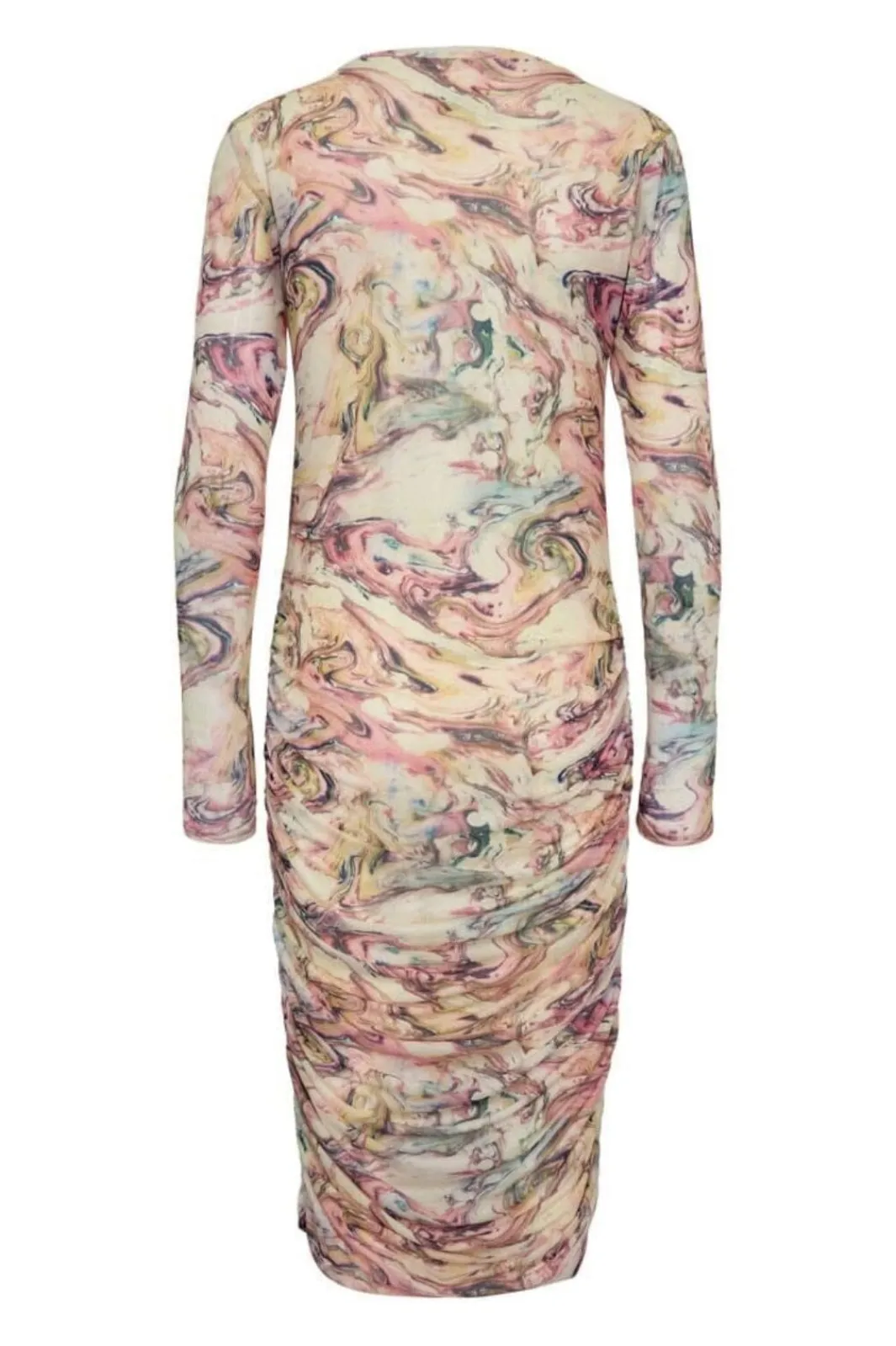 Outlet Liberte Mesh-Ls-Long-Dress 22219 Multi Marble