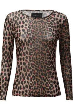 Liberte Mesh-Ls-Tshirt 22065 Lux Leo Rasberry Heart